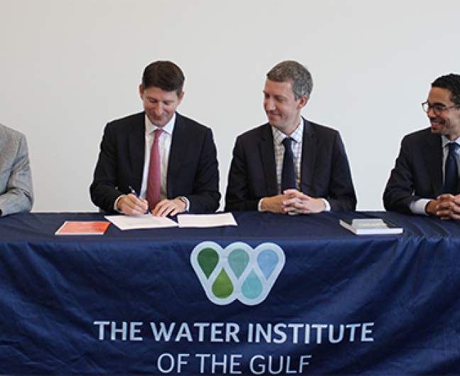 Signature d’un MOU avec le Water Institute of the Gulf de Bâton Rouge